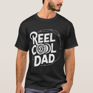 Camiseta Diseño de humor de pesca de papá genial de carrete