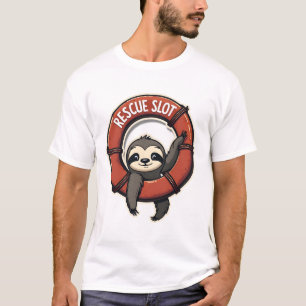 Camiseta Diseño de humor retro divertido perezoso rescate v