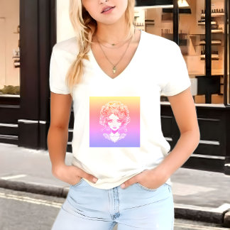 Camiseta diseño de impresión chica