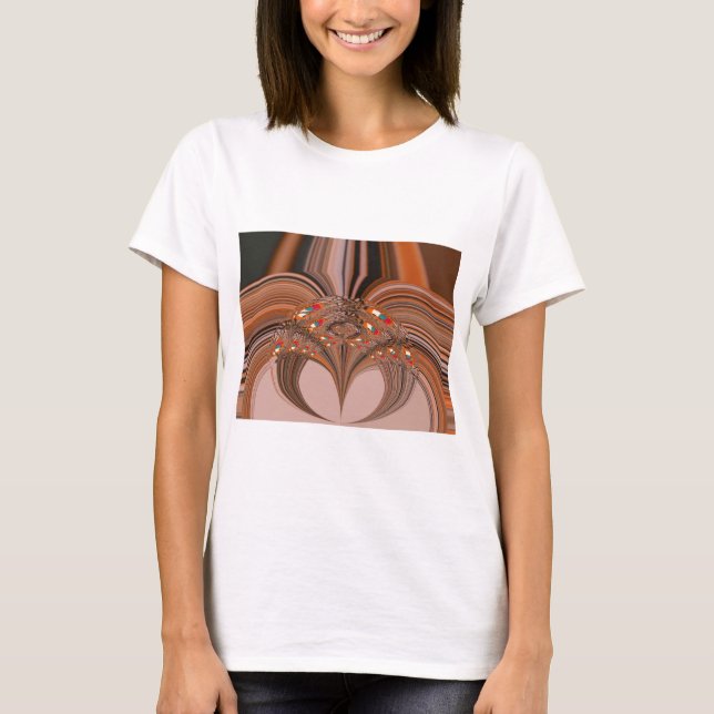 Camiseta Diseño de impresión de arte de Kaleidoscope blanco (Anverso)