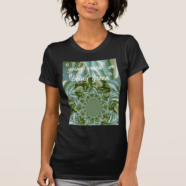 Camiseta Diseño de impresión de arte Eco Green Camo Kaleido (Anverso)