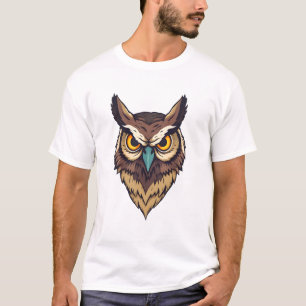 Camiseta Diseño de impresión de búho