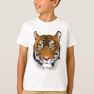 Camiseta Diseño de impresión de cabeza de tigre