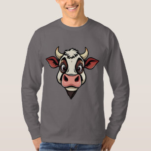 Camiseta Diseño de impresión en vaca personalizado