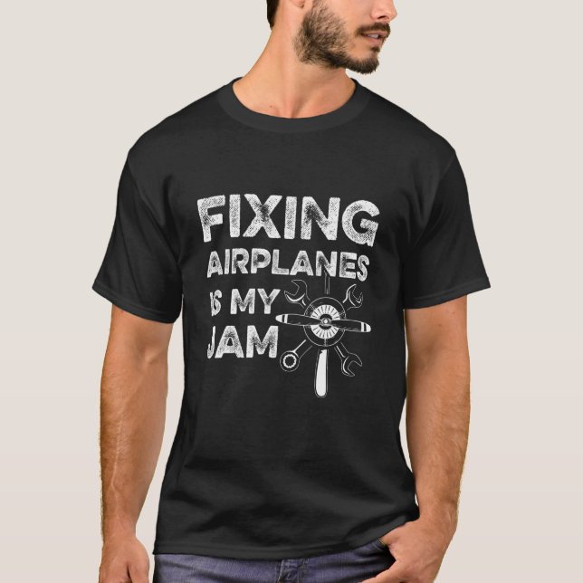 Camiseta Diseño De Ingeniería De Aeronaves Para Aviación 1 (Anverso)