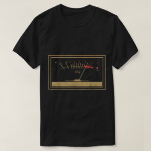 Camiseta Diseño de ingeniero de audio de medidor VU vintage