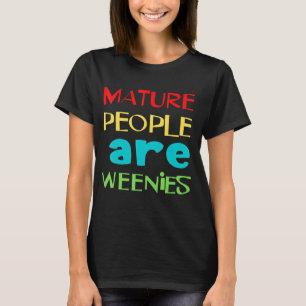 Camiseta diseño de inmadurez divertida, niños de inmadurez 