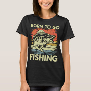 Camiseta Diseño de Insignia de la "Era Adicta a la Pesca"