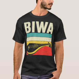 Camiseta Diseño de instrumentos retro asiáticos BIWA para m