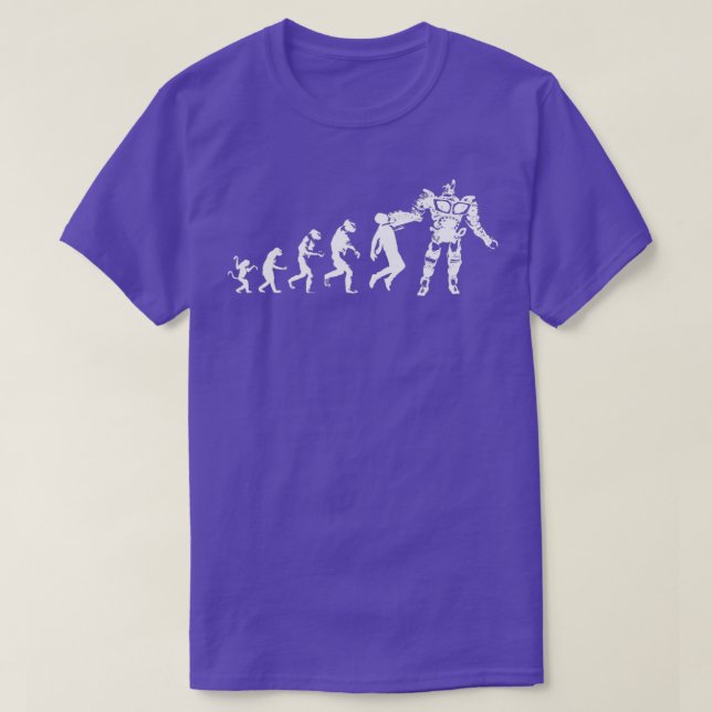 Camiseta Diseño de inteligencia artificial de evolución de  (Diseño del anverso)
