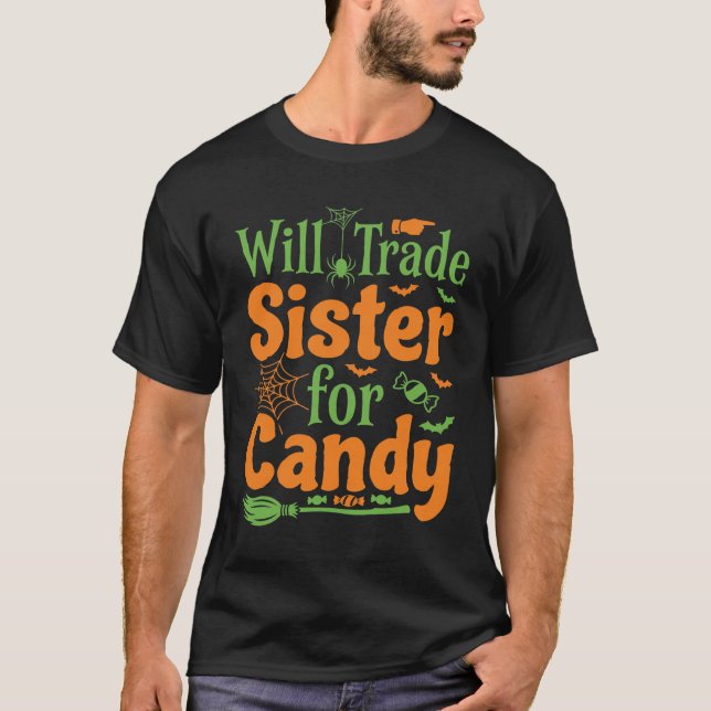 Camiseta Diseño de intercambio de dulces de hermana de Hall (Anverso)