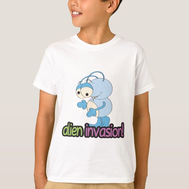 Camiseta Diseño de invasión de extranjeros 2 (Anverso)