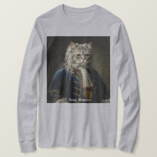Camiseta Diseño de Isaac Meowton Newton (Tema de Gatito / G