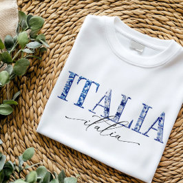 Camiseta Diseño de Italia mayólica, vacaciones italianas mo