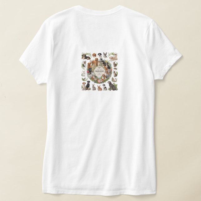 Camiseta diseño de jadeo de arte (Distribución Reverso )