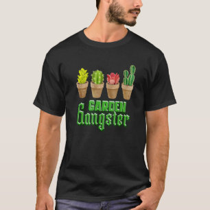 Camiseta Diseño de jardín de cactus suculentas