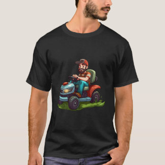 Camiseta Diseño De Jardinería Para La Ducha De Césped Y La 