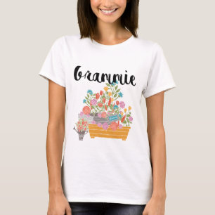 Camiseta Diseño de jardines de flores de gramíneas