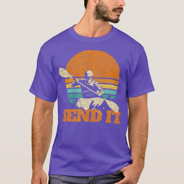 Camiseta Diseño de jerga de ráfaga de agua blanca de Retro (Anverso)