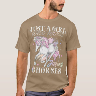 Camiseta Diseño De Jesús Y Caballos