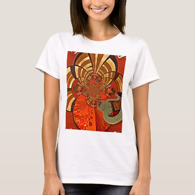 Camiseta Diseño de jirafa única animal Hakuna Matata (Anverso)