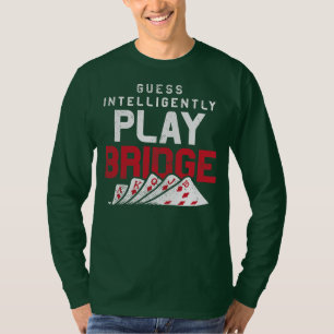 Camiseta Diseño de juegos de cartas puente para juegos de 