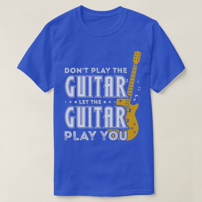 Camiseta Diseño de juegos de guitarra para un guitarrista 1 (Diseño del anverso)