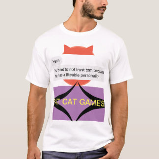 Camiseta Diseño de juegos para gatos grasos 1