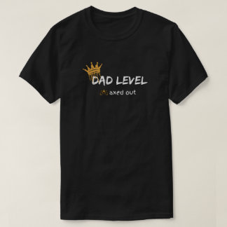 Camiseta Diseño de jugador con nivel de papá maximizado