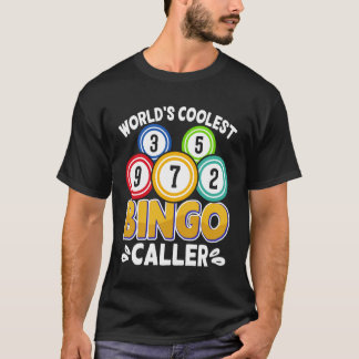 Camiseta Diseño de jugador de bingo Llamador de bingo Apues