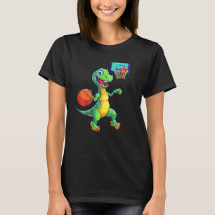 Camiseta Diseño de jugador de dinosaurio juguetón para niño