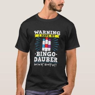 Camiseta Diseño de jugador de juego de cartones de bingo pa