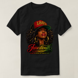 Camiseta Diseño de Juneteenth 1865 Recordando a los Ancestr