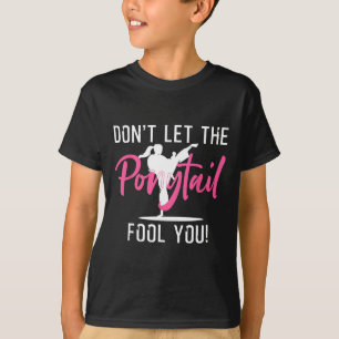 Camiseta Diseño de Karate de Chica Divertida para Niños y M
