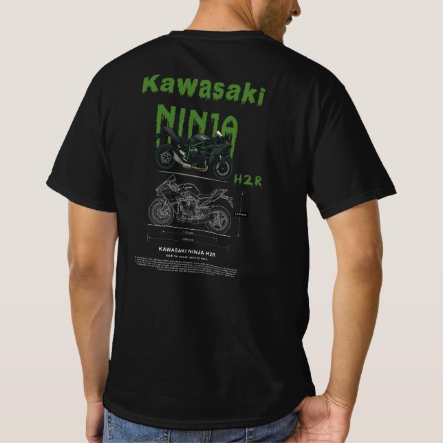 Camiseta Diseño de Kawasaki Ninja H2R (Reverso)