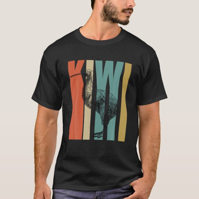 Camiseta Diseño de Kiwis Retro Kiwi (Anverso)
