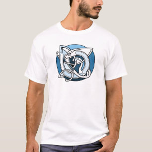 Camiseta Diseño de Knotwork del Celtic - perro azul