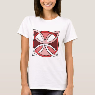 Camiseta Diseño de Knotwork del Celtic - rojo de