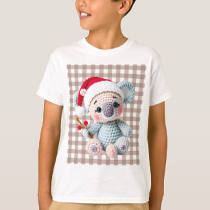 Camiseta Diseño de Koala de Navidad con Gancho de Muesca de