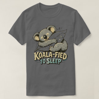 Camiseta Diseño de koala dormido “Koala alimentado hasta do