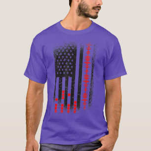 Camiseta Diseño de la Bandera Americana de Audio Engineer p