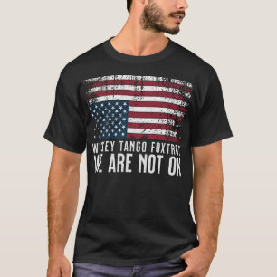 Camiseta Diseño de la bandera anti Trump Tango Siskey Foxtr