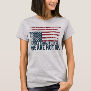 Camiseta Diseño de la bandera anti Trump Tango Siskey Foxtr