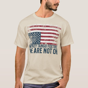 Camiseta Diseño de la bandera anti Trump Tango Siskey Foxtr