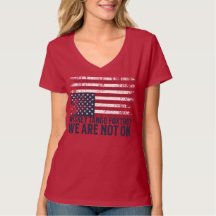 Camiseta Diseño de la bandera anti Trump Tango Siskey Foxtr