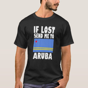 Camiseta Diseño de la bandera de Aruba Si se pierde, envíam