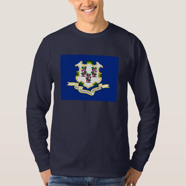 Camiseta Diseño de la bandera de estado de conexión (Anverso)