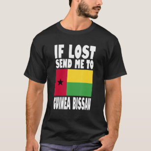 Camiseta Diseño de la bandera de Guinea Bissau Si me pierde