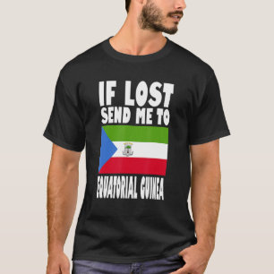 Camiseta Diseño de la bandera de Guinea Ecuatorial Si me pi