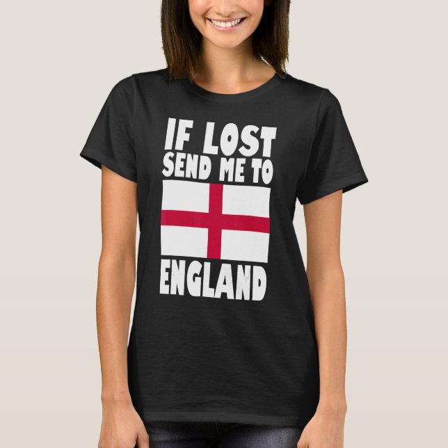 Camiseta Diseño de la bandera de Inglaterra Si perdiste, en (Anverso)